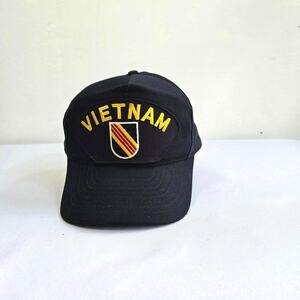 Vietnam Vet Navy Blue SnapBack Baseball Cap. One size. Made in the USA.